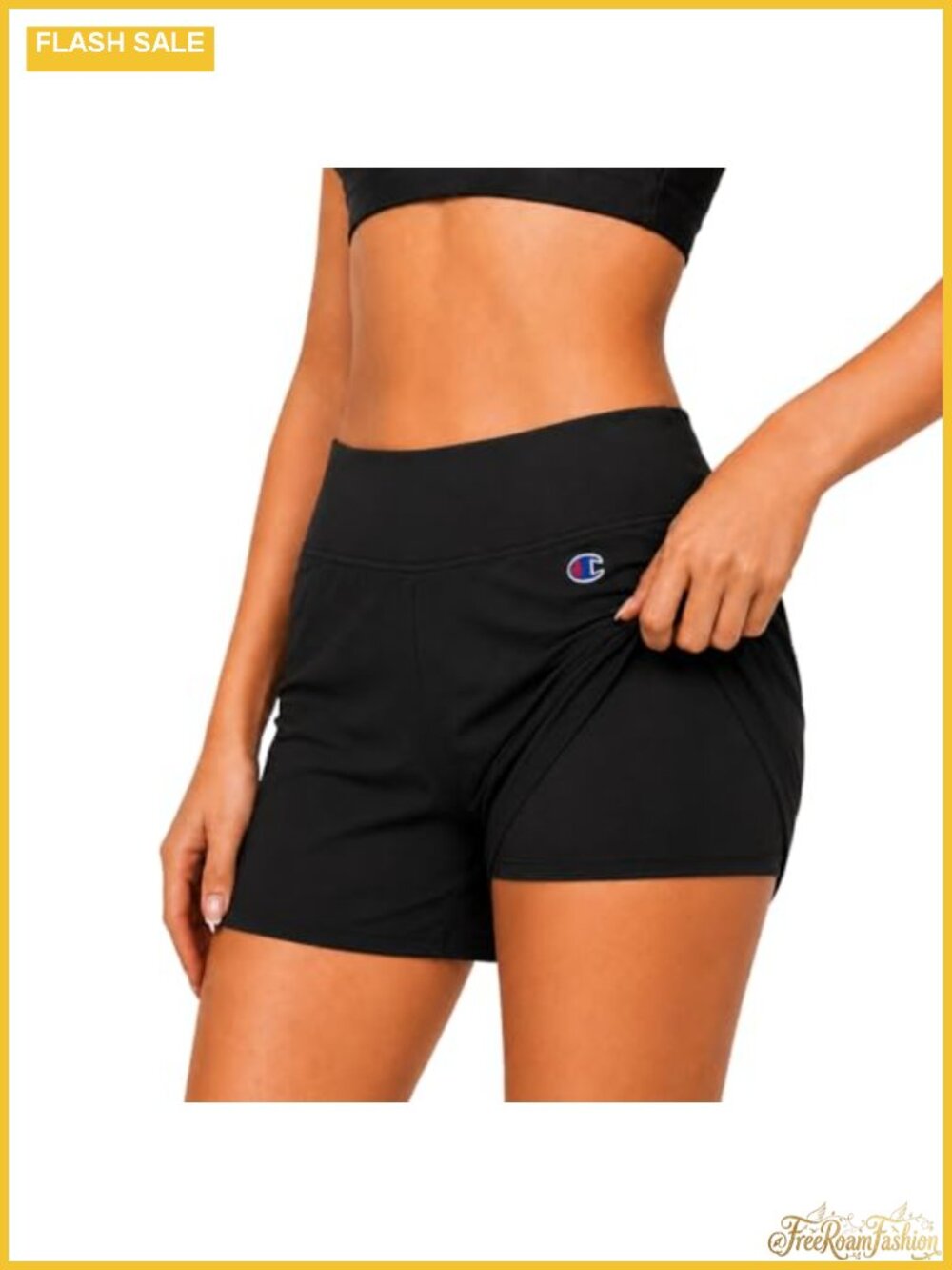 Women's 5" High Waisted Board Shorts Tummy Control Swim Shorts with Pockets
